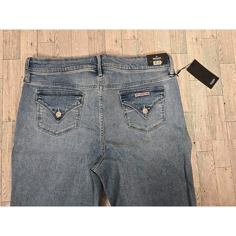 Hudson Los Angeles Jeans 16 Mid Rise Straight Womens Premium Stretch NEW - Picture 7 of 14